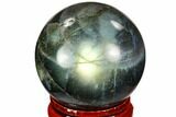Flashy, Polished Labradorite Sphere - Great Color Play #105756-1
